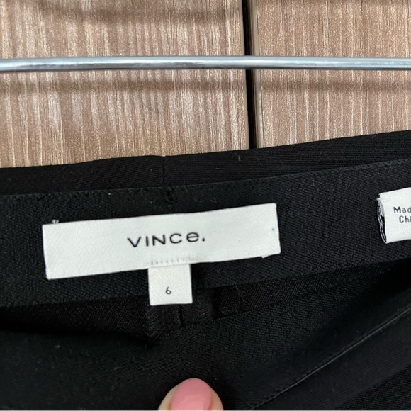 Vince Wide-Leg Black Trousers Size 6 - Picture 3 of 5